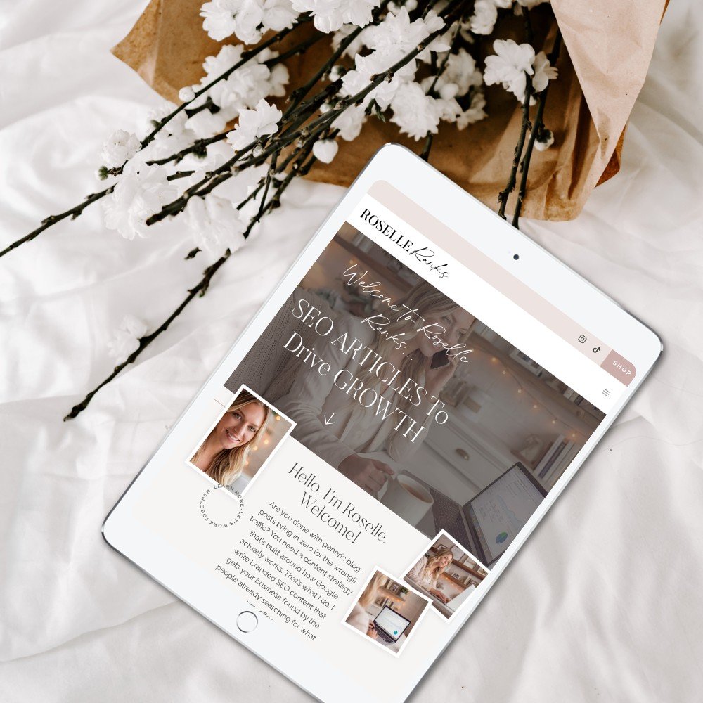 Roselle Ranks Website iPad