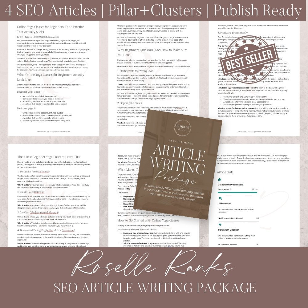 SEO Article Writing Service Pages