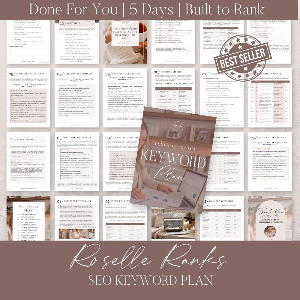 SEO Keyword Plan Pages